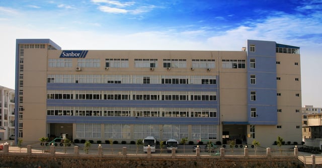 Front of Sanbor Medical's Xiamen, China Factory