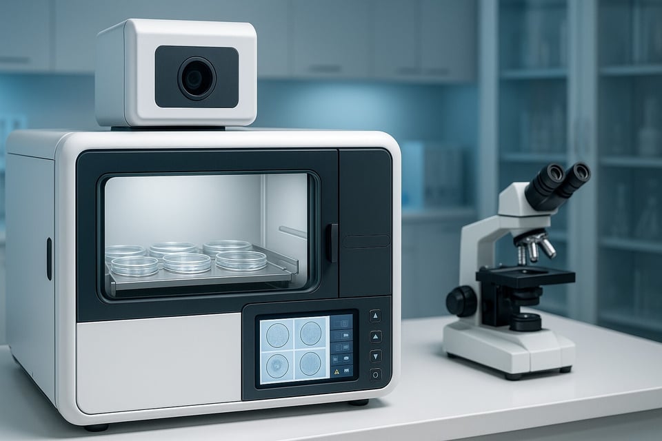 high-tech laboratory incubator with an integrated camera system-1